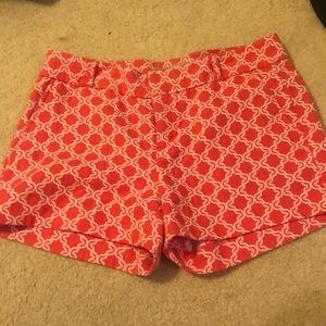 Banana republic orange pattern shorts